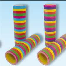 Luftschlangen B1, 5 Farben, 20 Rl, bunt, 6 m, 3er Pack