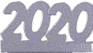 10 x single number 2025 silver 6 x 14 cm