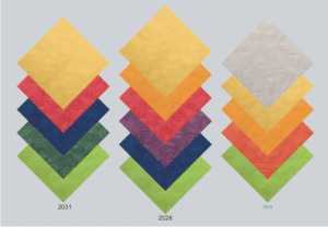 Tablecloth DAMAST, coloured sort., 1 m x 10 m, 25 rol
