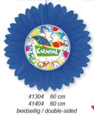 Deckenhänger Rosette 2-seit. Karneval 60 cm