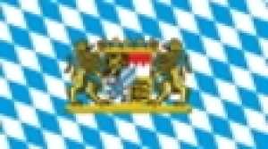 Papierfahnen Bayerische Raute m. Bürgerwappen, 50 Stück