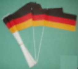 Papierfahnen "Deutschland", Bündel 50 Stck. am Holzstab