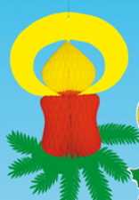 Greater candle decoration, 68 x 53 cm