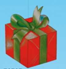 Gift of cardboard for hanging