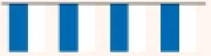 Fahnenketten blau/weiß