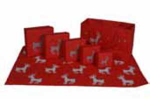 Boxen-Set 5-in-1 rot Rentier Natur Papier