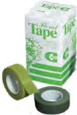 Floral-Tape 26 mm x 28 m, hellgrün, 6 Rollen