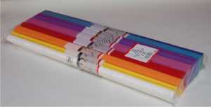 Aquarola-Feinkrepp, sortiert, 50 x 250 cm
