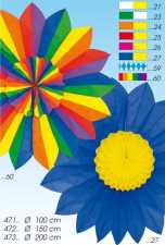 Rosette double rainbow 200 cm Ø