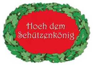 Hoch dem Schützenkönig , Hartpappe 40 x 29 cm