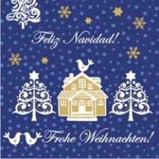 ELLA LICLASS - SERVIETTEN/NAPKINS 40 x 40 cm Blau 81964