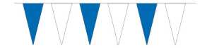 Wimpelketten Papier, blau/weiß, 5 m lang, 20 Spitzwimpel