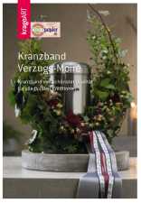 Kranzband Verzugs-Moiré-Uni-Webkante, 75 mm, 25 m
