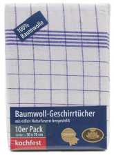 Baumwoll-Geschirrtuch 50/70 cm, blau