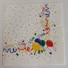 Serviette "Party" Luftballons, 33 x 33 cm