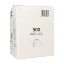 500 Servietten, 1-lagig 1/4-Falz 33 x 33 cm weiss