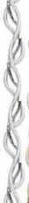 Dekorations-Borten weiss/silver, 7 mm, 25 m
