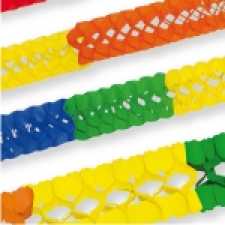 Seidenpapiergirlande 3 Color, 16 cm, 10 m