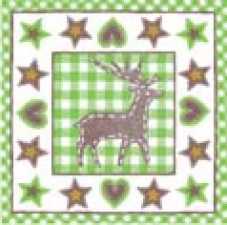 LOTTA DECKCHEN/COASTER Ø 90 mm, grün-braun, 71346