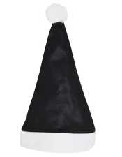 Santa Claus hat black/white 30 x 38 cm