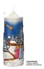 Weihnachtskerze "Laternenkinder"