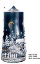 Relief-Weihnachtskerze "Stille Nacht"