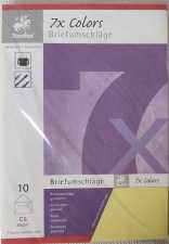 Briefhülle C6 Hellgelb, 80 g/m², gummiert, 10 Stück im Pack