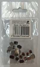 Glitzersteine, Octagon, kristall, 6 x 8 mm