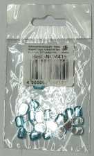 Glitzersteine, Octagon, hellblau, 6 x 8 mm