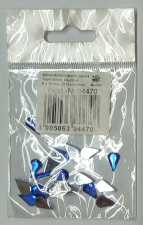 Glitzersteine, Tropfen, blau, 6 x 10 mm