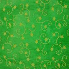 Strohseide Creole Star, 50 x 70 cm, grün, 10 Bogen