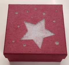Pusar Boxen-Set Belle Stelle, Naturpapier rubinrot, 5in1